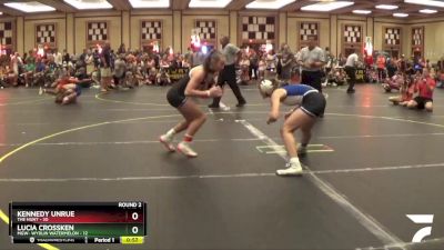 116 lbs Round 2 (6 Team) - Kennedy Unrue, The Hunt vs Lucia Crossken, MGW- Wydlin Watermelon