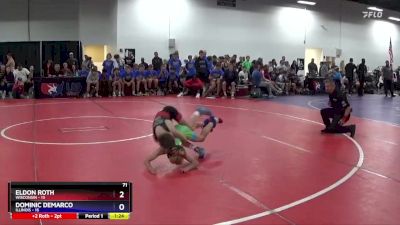 71 lbs Placement Matches (8 Team) - Eldon Roth, Wisconsin vs Dominic DeMarco, Illinois