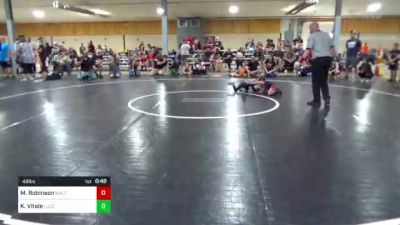 48 lbs Semifinal - Max Robinson, Walton vs Kai Vitale, Luzerne