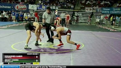 D 1 144 lbs Champ. Round 1 - Mohammed Gaber, Chalmette vs Brody Cowen, Baton Rouge