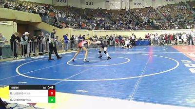 108 lbs Consi Of 16 #2 - Gabriella Lozano, McLoud vs Skylee Cranmer, Midwest City JH