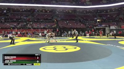 D1-157 lbs Cons. Round 3 - Evan Rizzo, Brecksville vs Jake Wood, Perrysburg