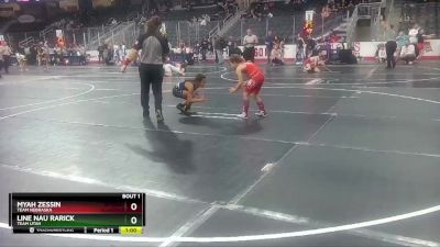 60-70 lbs Round 1 - Line Nau Rarick, Team Utah vs Myah Zessin, Team Nebraska