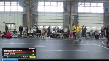 130 lbs Round 2 (6 Team) - Miranda Lencrerot, Terps Xpress vs Owen Smith, Quest