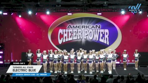 Turners All Stars - Electric Blue [2024 L4 Senior Coed - D2 - Medium Day 2] 2024 Cheer Power Grand Nationals