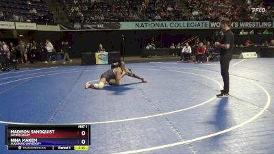 155 lbs Cons. Round 5 - Madison Sandquist, Sacred Heart vs Nina Makem, Augsburg University