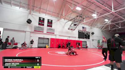 197 lbs Cons. Round 3 - George Marshall, Sacramento City College vs Jason Nelson, Cerritos College