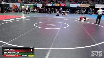 119 lbs Quarterfinal - CHASE FOSS, Wasilla High School vs Benjamin Dunlap, South Anchorage High School