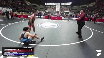 132 lbs Champ. Round 2 - Cervando Tapia Ii, Beat The Streets - Los Angeles vs Giovani Cuevas, Community Youth Center - Concord Campus Wrestling