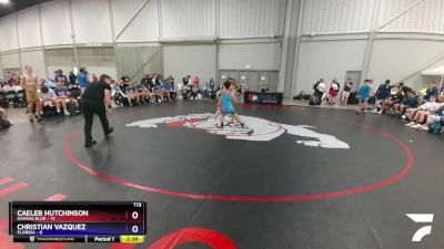 113 lbs Placement Matches (8 Team) - Caeleb Hutchinson, Kansas Blue vs Christian Vazquez, Florida