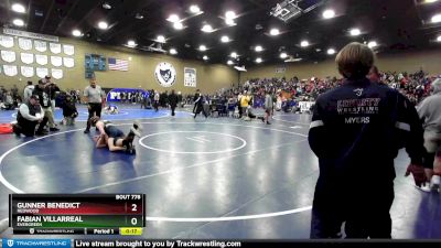 126 lbs Cons. Round 3 - Fabian Villarreal, Evergreen vs Gunner Benedict, Redwood