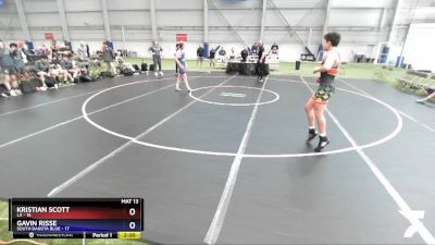 132 lbs Round 1 (8 Team) - Kristian Scott, LA vs Gavin Risse, South Dakota Blue