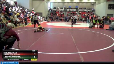 50 lbs Cons. Round 4 - Jeremiah Hunter, North Alabama Elite Wrestling vs Kole Hannah, Panther Youth Wrestling