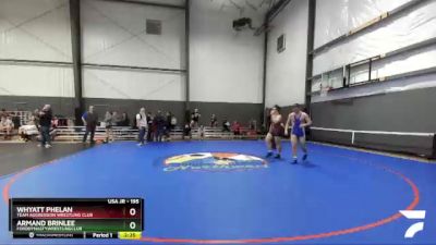 195 lbs Semifinal - Whyatt Phelan, Team Aggression Wrestling Club vs Armand Brinlee, FordDynastyWrestlingClub