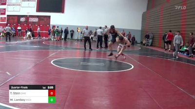 197 lbs Quarterfinal - Tyler Stein, Ohio State-Unattached vs Misha Lomboy, Michigan State