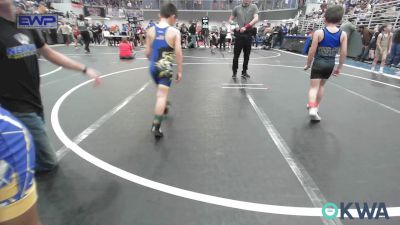 60 lbs Quarterfinal - Jaxon Saunders, Woodland Wrestling Club vs Hendrix Stewart, Newkirk Takedown Club