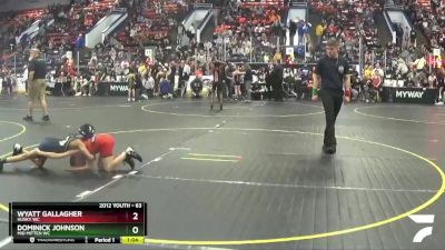 63 lbs Cons. Round 2 - Wyatt Gallagher, Husky WC vs Dominick Johnson, Mid Mitten WC