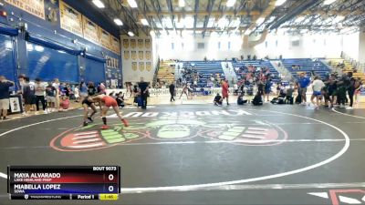 97 lbs Semifinal - Maya Alvarado, Lake Highland Prep vs Miabella Lopez, SOWA