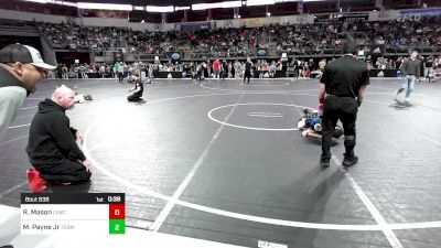 75 lbs Quarterfinal - Ryker Mason, Lexington Youth Wrestling Club vs Manny Payne Jr, Team Oklahoma