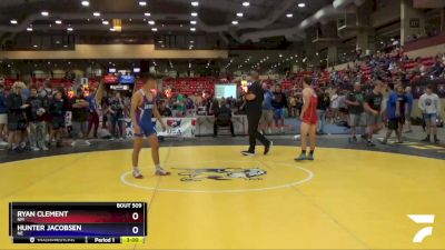 126 lbs Cons. Round 2 - Ryan Clement, NM vs Hunter Jacobsen, NE