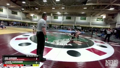 145 lbs 1st Place Match - Joe Juenger, Black Hills Wrestling Academy vs Loomis Alexander, Unattached