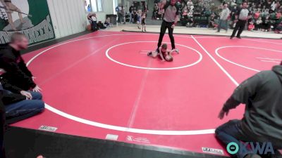 37-40 lbs Rr Rnd 1 - Miles Sanders, Sallisaw Takedown Club vs Brady Cowett, Warner Eagles Youth Wrestling