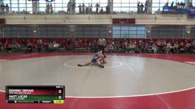 165 lbs Cons. Round 3 - Matt Lucas, Roger Williams vs Dominic Demaio, New England College