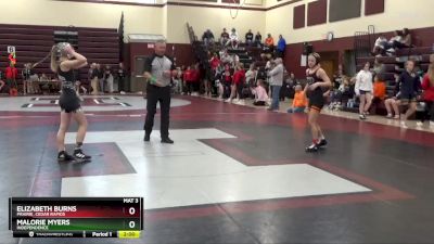 100 lbs Round 3 - Elizabeth Burns, Prairie, Cedar Rapids vs Malorie Myers, Independence