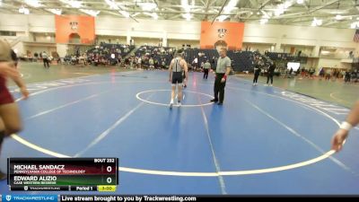 125 lbs Cons. Round 3 - Michael Sandacz, Pennsylvania College Of Technology vs Edward Alizio, Case Western Reserve