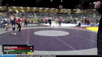 132 lbs Finals (8 Team) - Dylan Smith, 4A Banks vs Austin Simmons, 4A Tillamook