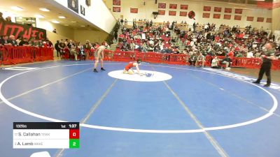 132 lbs Consi Of 8 #2 - Sean Callahan, Tewksbury vs Aydin Lamb, Wakefield