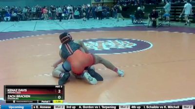 2 - 144 lbs Quarterfinal - Kenaz Davis, Virginia High vs Zach Bracken, Strasburg