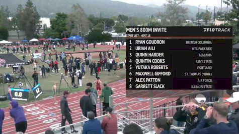 Men's 800m Invite, Finals 18