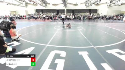 56-B lbs Quarterfinal - Johnny Goffredo, The Hunt Wrestling Club vs Luca Babli, American MMAW