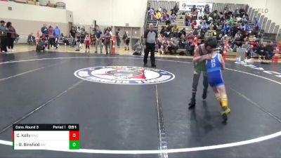 55 lbs Cons. Round 3 - Braden Binsfeld, Paynesville vs Cruz Kelly, Bison Wrestling Club