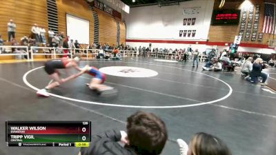 126 lbs Cons. Round 4 - Walker Wilson, Evanston vs Tripp Vigil, Central