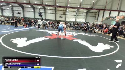 215 lbs Champ. Round 2 - Mario Lopez, CA vs Cole Langford, OR