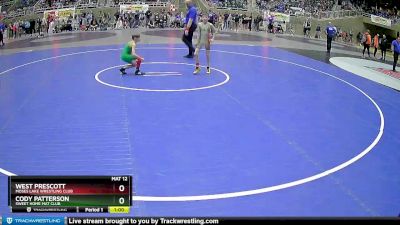 63 lbs Champ. Round 1 - West Prescott, Moses Lake Wrestling Club vs Cody Patterson, Sweet Home Mat Club