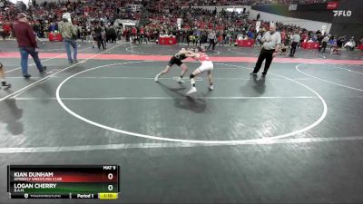 95 lbs Cons. Round 2 - Kian Dunham, Kimberly Wrestling Club vs Logan Cherry, B.A.M.