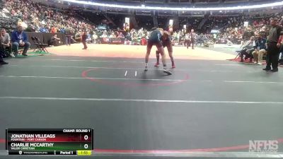 190-5A Champ. Round 1 - Jonathan Villeags, Fountain - Fort Carson vs Charlie McCarthy, Valor Christian