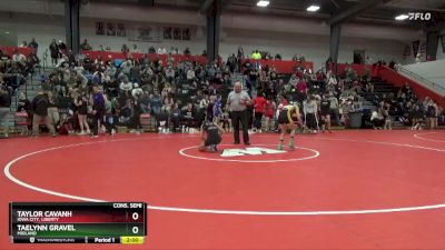 100 lbs Cons. Semi - Taelynn Gravel, Midland vs Taylor Cavanh, Iowa City, Liberty