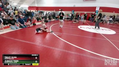 52-57 lbs Round 2 - Tinley Oliva, Eaton Reds WC vs Zurinah Tiger, Platte Valley Jr WC