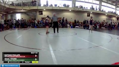 92 lbs Quarterfinal - Nathan Phillips, Bulldog Premier Wrestling Club vs Isaac Young, Contenders Wrestling Academy