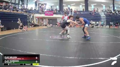 140 lbs Semis & 1st Wrestleback (8 Team) - Clay Nelson, The Untouchables Purple vs CLAY MURDOCK, MF Savages