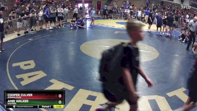 145 lbs Round 3 - Amir Walker, Kastner vs Cooper Culver, Durham Elite