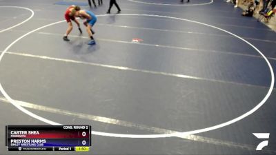 114 lbs Cons. Round 2 - Carter Shea, Minnesota vs Preston Harms, Simley Wrestling Club