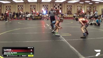 120 lbs Round 4 (6 Team) - CJ Wood, Smittys Barn vs Brooks Blasko, Revival Blue