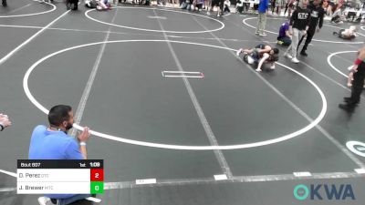 76 lbs Round Of 16 - Dominec Perez, Grove Takedown Club vs Jaxson Brewer, Miami Takedown Club