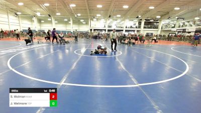 66 lbs Consi Of 8 #1 - Sam Wolman, Soaring Eagles WC vs Jackson Wetmore, Top Flight Wr Ac