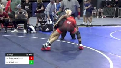 111 lbs Quarterfinal - James Bonczewski, Hanover, PA vs Jackson Hersh, Dresher, PA